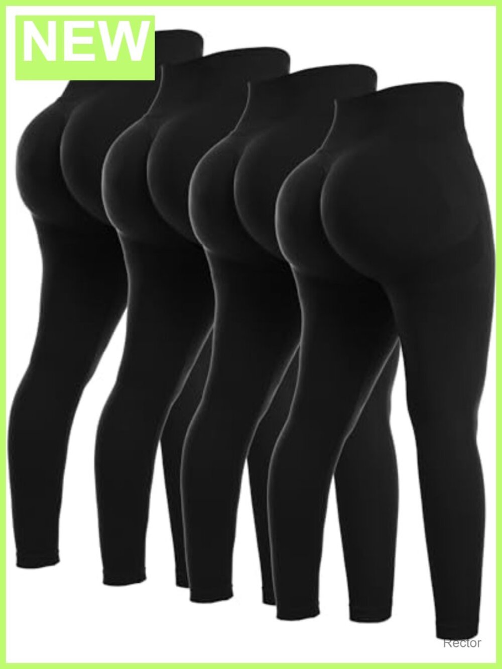 Women's Seamless Butt Lifting High Waist Workout Leggings 4 Pack